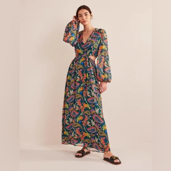Boden Cut Out Detail Maxi Dress - Picture 1 of 4
